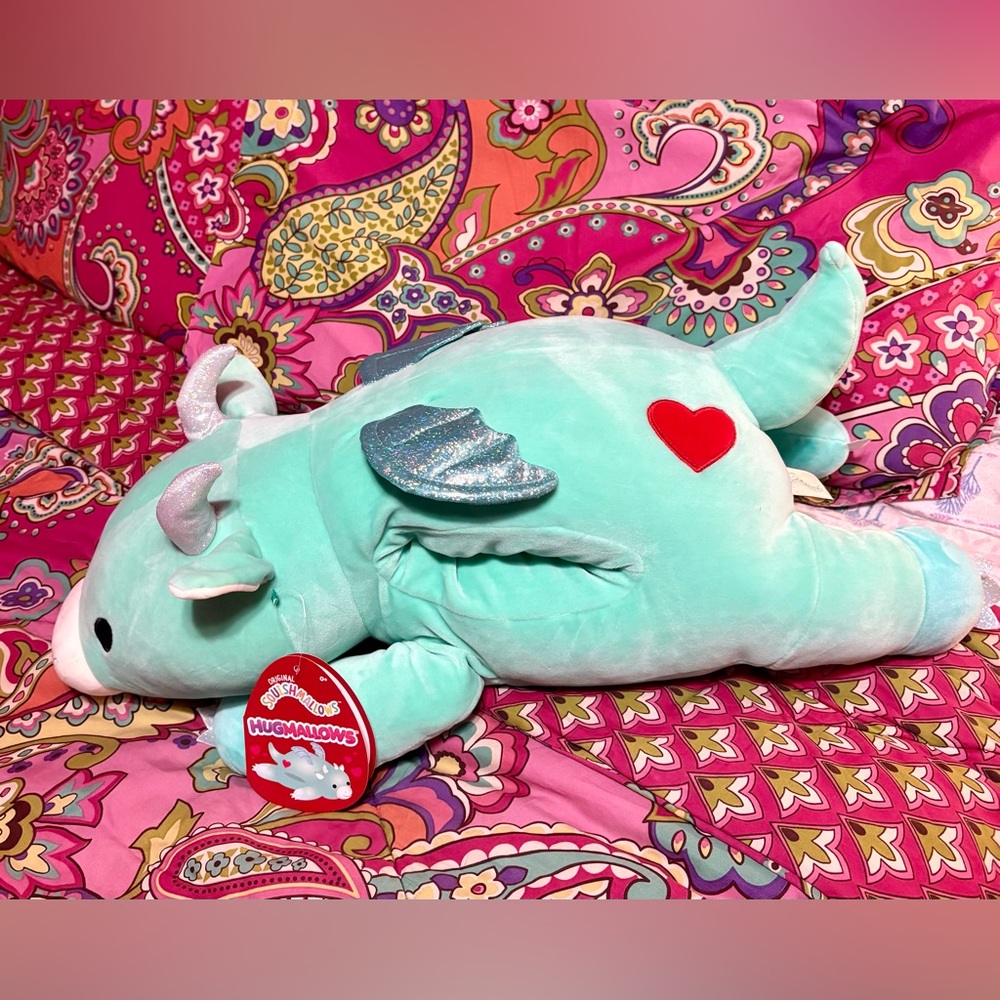 NWT RARE Squishmallow Huggmallow Miles The Dragon 2022